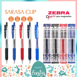 SARASA Clip ปากกาเจลและไส้ปากกา ขนาด 0.3 0.4 0.5 และ 0.7 MM