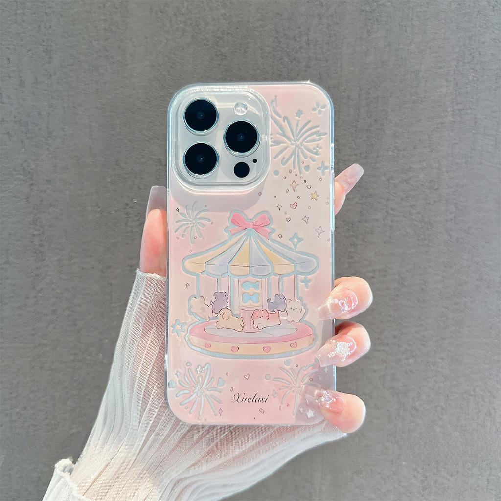 🌸COOL🌸ข้ากันได้สำหรับ iPhone ป้องกันการตก เคสไอโฟน11 14plus 15PRO 12 13pro 16promaxป้องกันฝุ่-HLYSK221