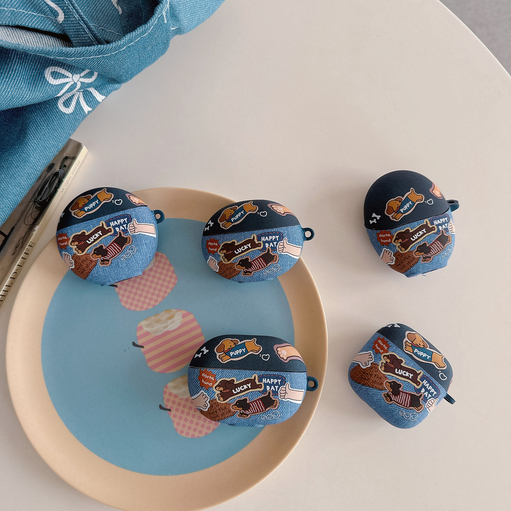 สําหรับ HUAWEI FreeBuds PRO SE 2 3 4 5 6 7 i FreeClip ฝาครอบป้องกัน Blue Dachshunds TPU Soft Case Casing