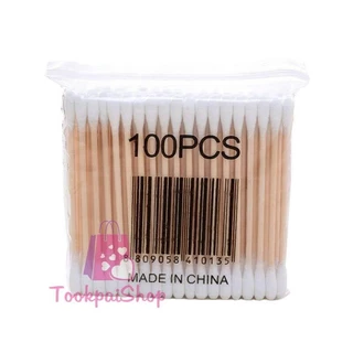 🛒🛒 สินค้าพร้อมส่ง คอตตอนบัต คอตตอนบัตปั่นหู สำลีทำความสะอาด สำลีด้ามไม้ สำลีอ่อนนุ่น🍄 tp99