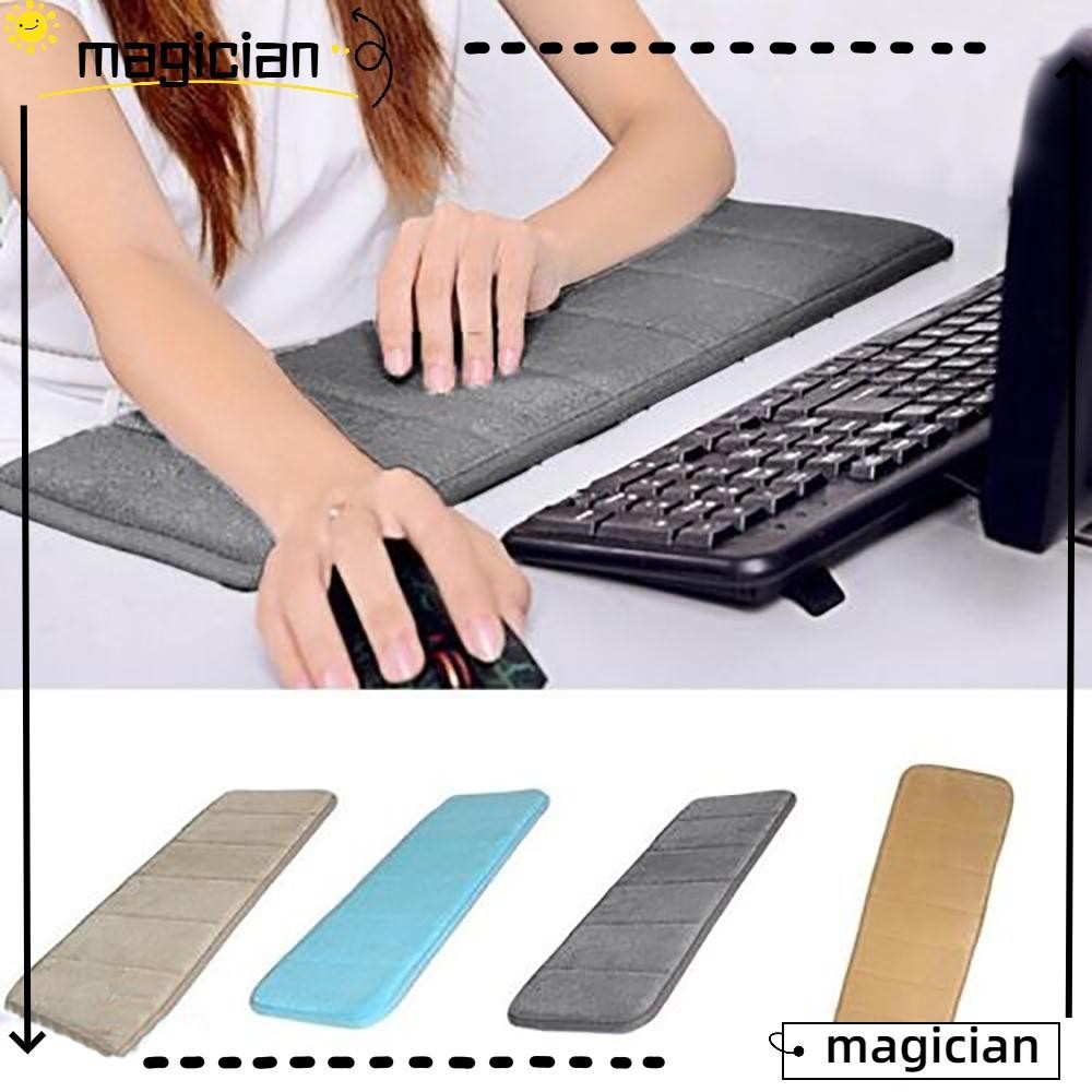 แผ่นรองข้อศอกคีย์บอร์ด แม็ก ดูดซับเหงื่อ 60*20 ซม. แผ่นรองข้อศอกข้อมือคอมพิวเตอร์, ที่วางข้อศอกคีย์บอร์ดผ้าฝ้ายนุ่มพิเศษคุณภาพสูงสําหรับโต๊ะตั้งโต๊