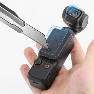 ฟิล์มกระจก HD สําหรับ DJI Osmo Pocket 3 Tempered G lass ด้านหน้าด้านหลังป้องกันหน้าจอเลนส์ฟิล์มป้องกันอุปกรณ์เสริม