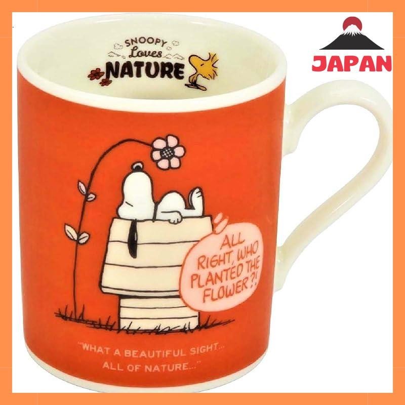 Snoopy Nature Mug (สีแดง) Sn1301-11 Made In Japan Yumaga Shoten Snoopy Nature Mug (สีน้ําเงิน) Sn130