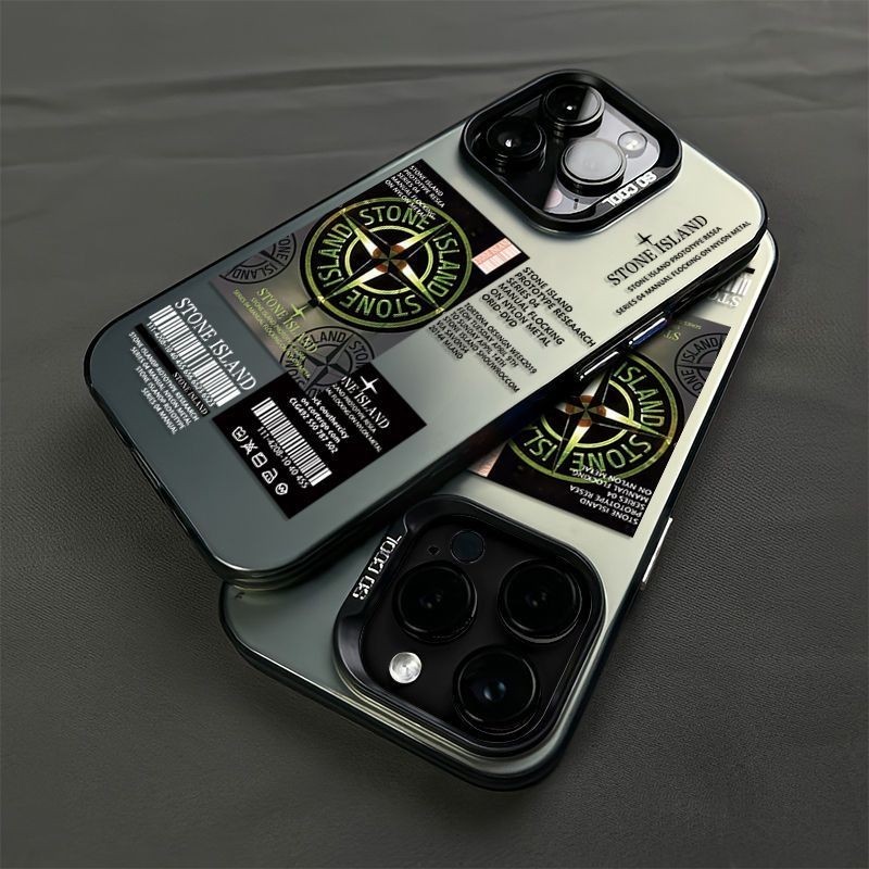 เคสไอโฟน16 15 14 13 12 11 Pro Max Case Fashion island stone Label กันกระแทก Compatible เคส iPhone 16PM,16Plus,X/XS, XR,7+,8Plus