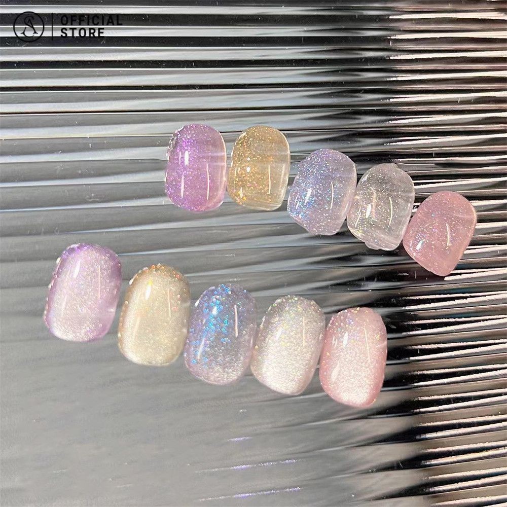 สีเจลทาเล็บ เจลทาเล็บเทพธิดาแมวอายเจล 6g กาวทาเล็บกระป๋อง Xianjiayi