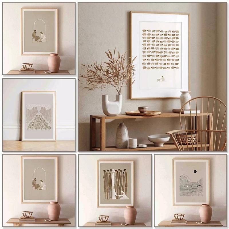 Minimalist Modern Bible Verse Jesus ผ้าใบพิมพ์ Wall Art Decor Christian สําหรับตกแต่งห้องสํานักงาน
