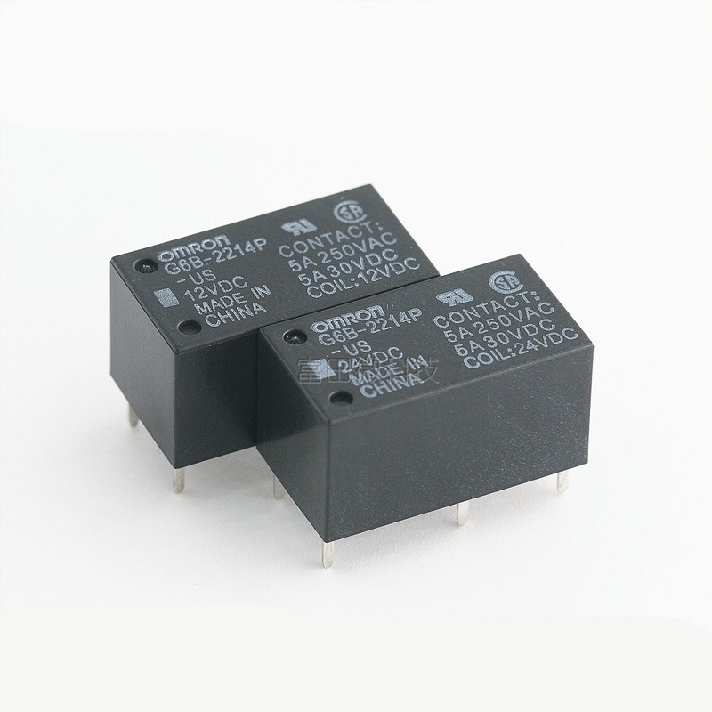 ✷10PCS/Lot  Relay  G6B-2214P-US-5VDC 12VDC 24VDC  G6B-1174P-FD-US-24VDC  5A 6PIN