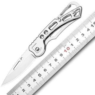 มีดพับพกพา มีดพับเดินป่า สแตนเลส Outdoor Folding Knifeป้องกันตัว
