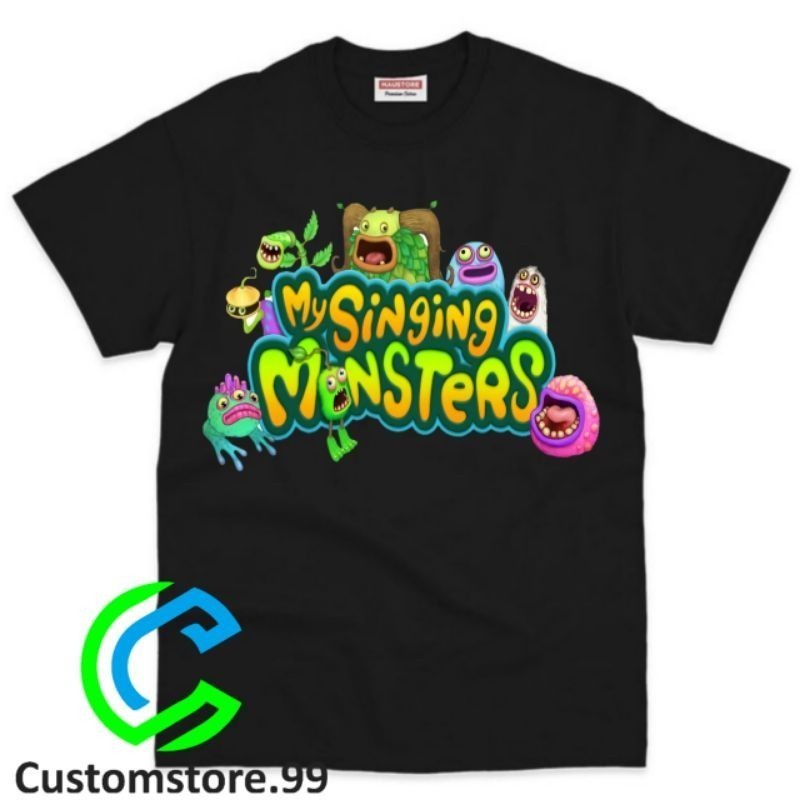 【พร้อมส่ง】 เสื้อยืด พิมพ์ลาย Wubbox MY SINGING MONSTERS สําหรับเด็กผู้ชาย S-5XL .