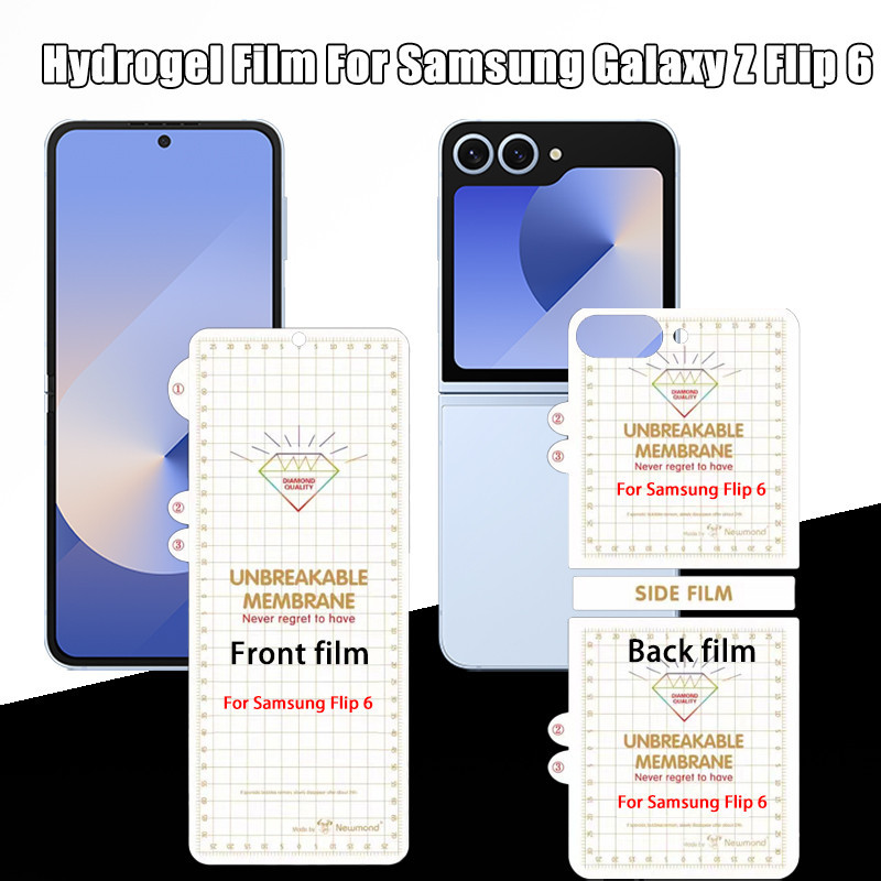 Samsung Galaxy Z Flip 7 6 5 4 Matte Hydrogel Film ZFlip 7 Soft HD Anti ลายนิ้วมือแบบเต็มหน้าจอป้องกันหน้าจอ Flip7 5G ไม่ใช่แก้ว