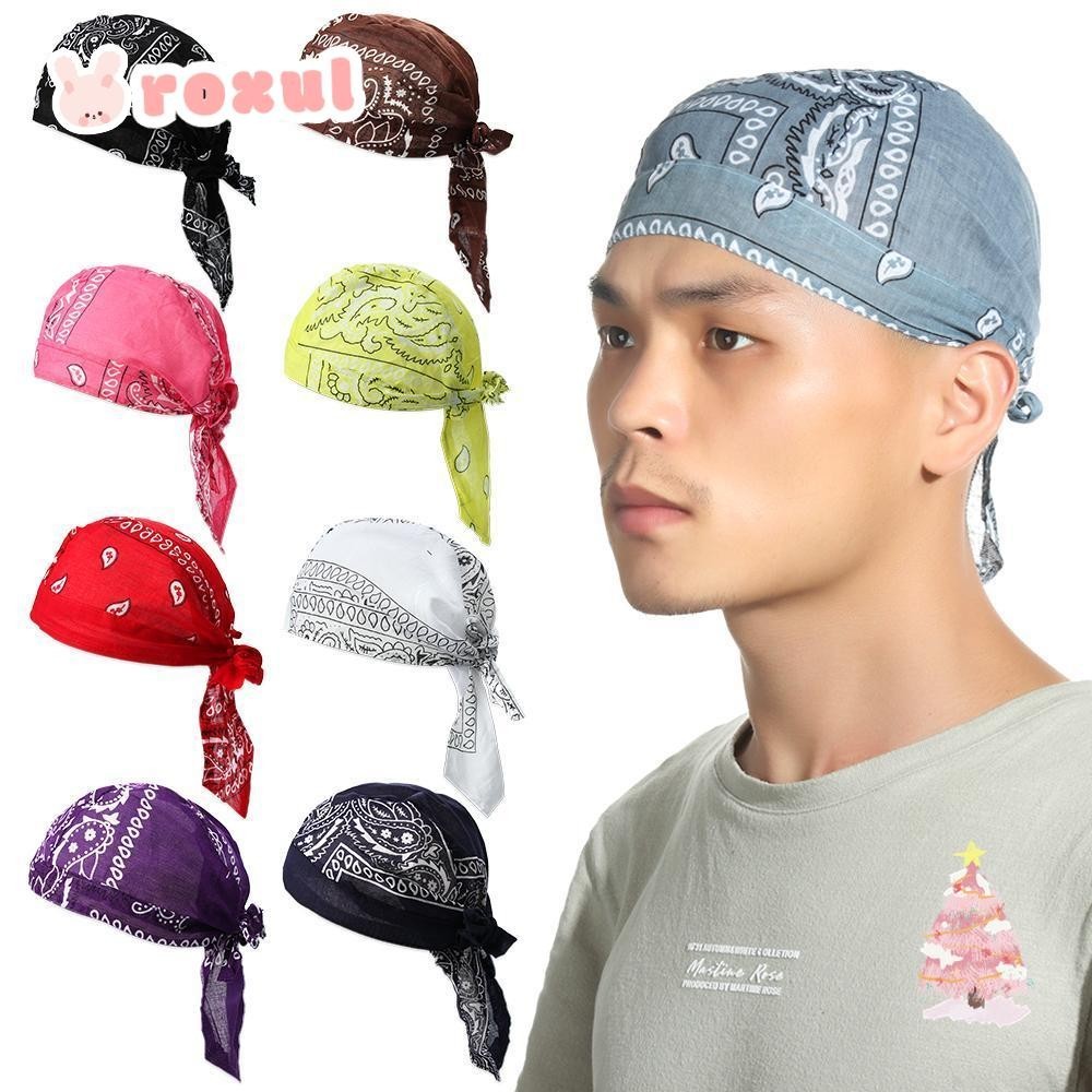 Roxul ผ้าโพกหัวมุสลิมกีฬากลางแจ้งมะเร็ง Chemo หมวกผ้าฝ้ายยืดหยุ่น Headscarf Bandana