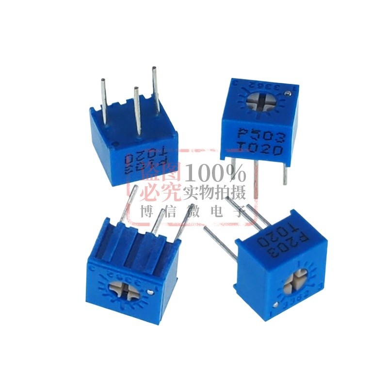 3362P-103 1K/5K/10K/50K/100K/1Mปรับ Potentiometer Precision Single Circle Potentiometer 2K 20K 200K 500K 100R 200R 502 202 503 104 204 504 1051 201 501