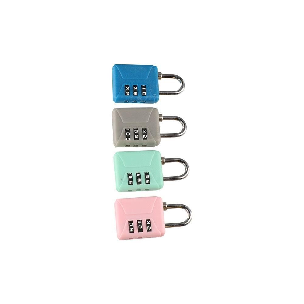 Quillan กระเป๋าเดินทางรหัสล็อค,3 Dial หลักกันน้ํา Mini รหัสผ่านกุญแจ,แบบพกพาความปลอดภัยกระเป๋าเป้สะพายหลังกุญแจ Anti-theft Customs รหัสล็อคกระเป๋าเดินทาง