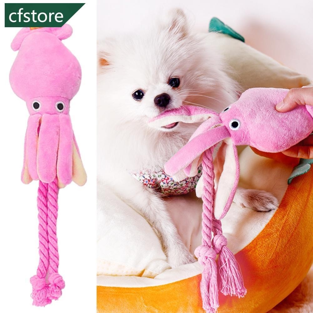 Cfstore Octopus รูปสัตว์เลี้ยงของเล่นสัตว์เลี้ยง Companion Bite-resistant Interactive ของเล่นสําหรับ