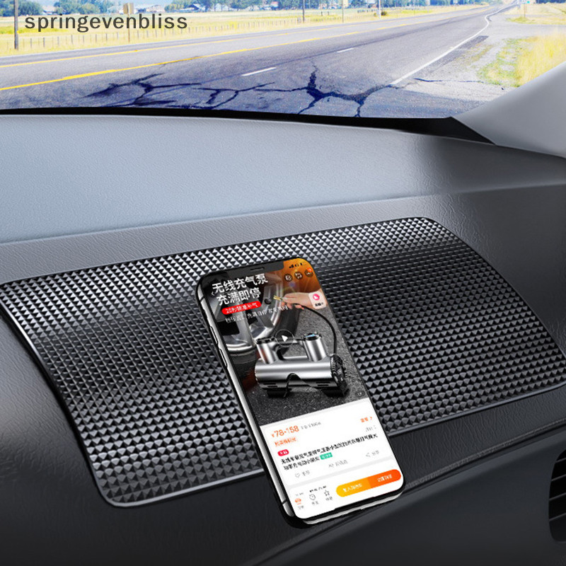 Springevenbliss แดชบอร์ดรถ Sticky Anti-Slip PVC Mat Auto Non-Slip Sticky Gel Pad จัดแต่งทรงผมรถตกแต่งภายในสําหรับโทรศัพท์แว่นตากันแดดผู้ถือ Springevenbliss