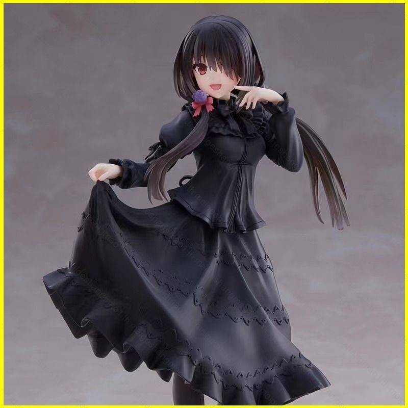 Ag1 DATE A LIVE Action Figure Tokisaki Kurumi ชุดสีดําชุดตุ๊กตาของเล่นสําหรับของขวัญเด็กคอลเลกชันเคร