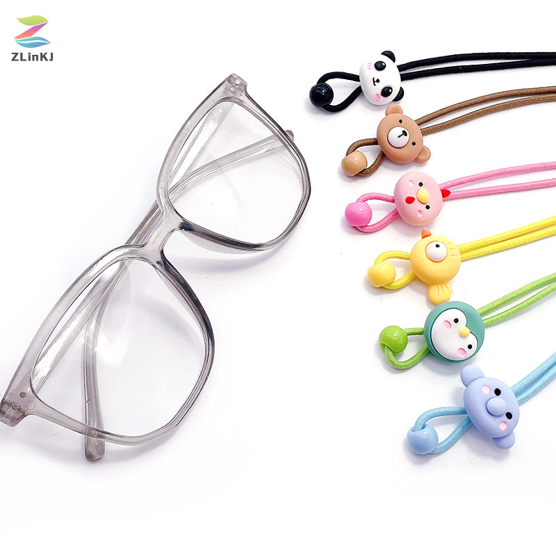 Zlinkj เด็กน่ารักหน้ากากโซ่แขวนคอเชือกแว่นตาที่มีสีสัน Anti-lost Lanyard สายคล้องใหม่