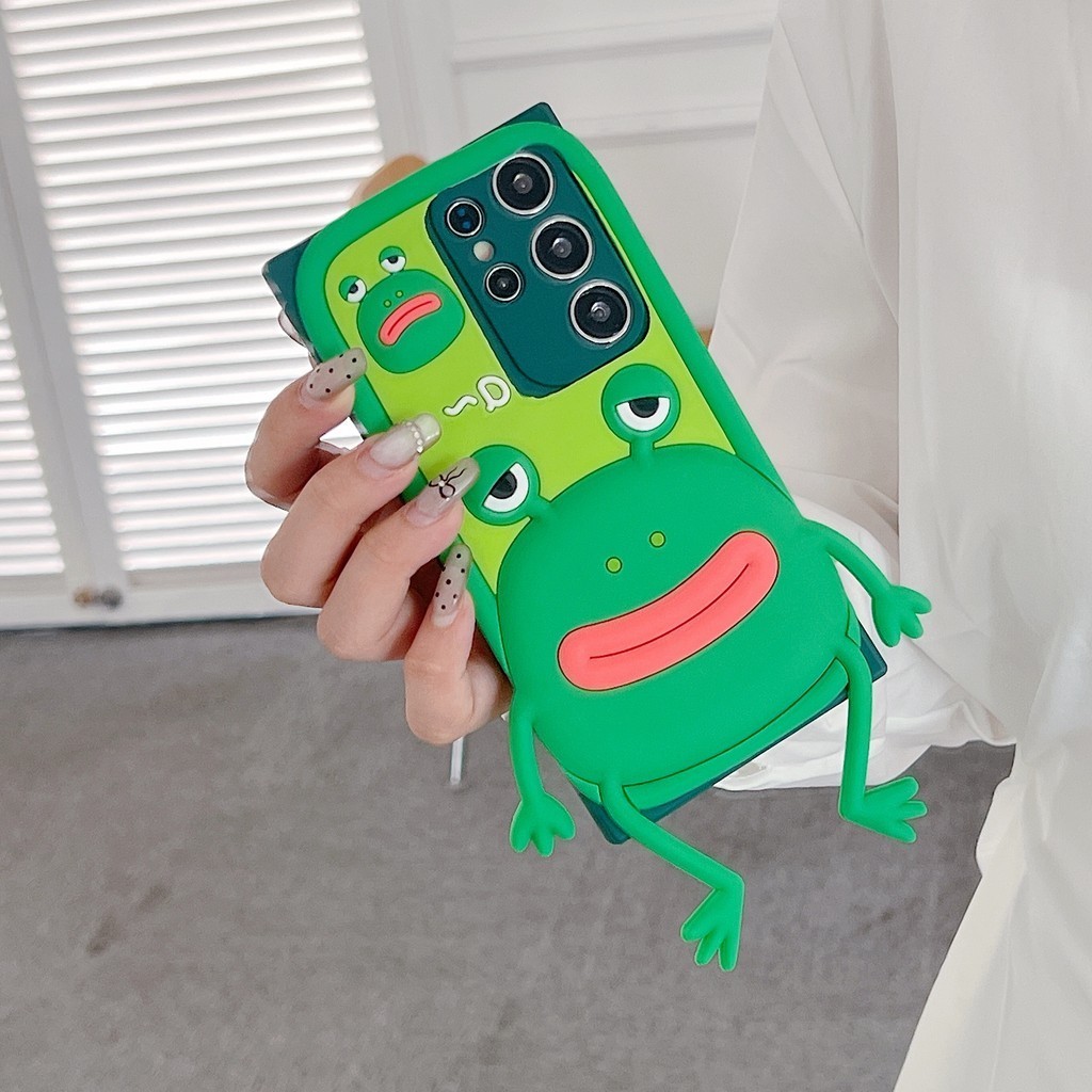ซิลิโคน 3d การ์ตูนยาวขากบนุ่มสําหรับ Samsung Galaxy S24 S23 S22 S21 S20 Ultra Plus S23FE S21FE A55 A35 A25 A15 A54 A34 A24 A14 A15 โทรศัพท์ปกหลัง ราคา ถูกที่สุด ดีลบีเคเค แกลเลอรีภาพที่ 4
