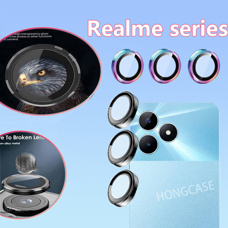 กระจกป้องกันเลนส์กล้องสําหรับrealme Note 50 4G note50 C53 C51 realmeC51 realmeC53 2024 real Meกลับเลนส์คลุมทั้งหมดโลหะป้องกันแหวนฝาครอบ