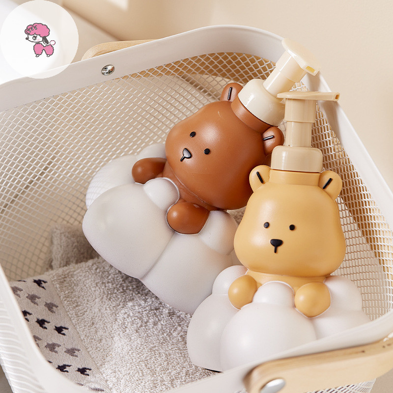 Grl การ์ตูน Cloud Bear Foaming สบู่ห้องน้ําเจลทําความสะอาดมือแชมพูเจลอาบน้ํารีฟิลขวดปั๊มทําโฟมบรรจุ TH