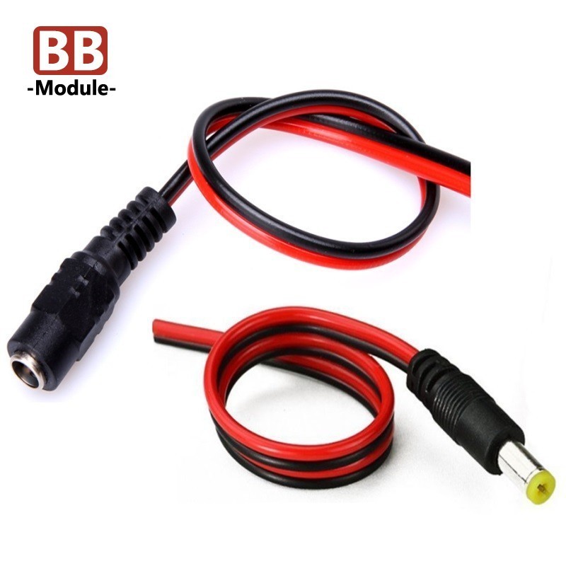 2PCS DC Power ชายหญิงสาย 12V ปลั๊ก DC อะแดปเตอร์สายปลั๊กสําหรับกล้องวงจรปิด DC ปลั๊ก 5.5*2.1 มม.5.5x