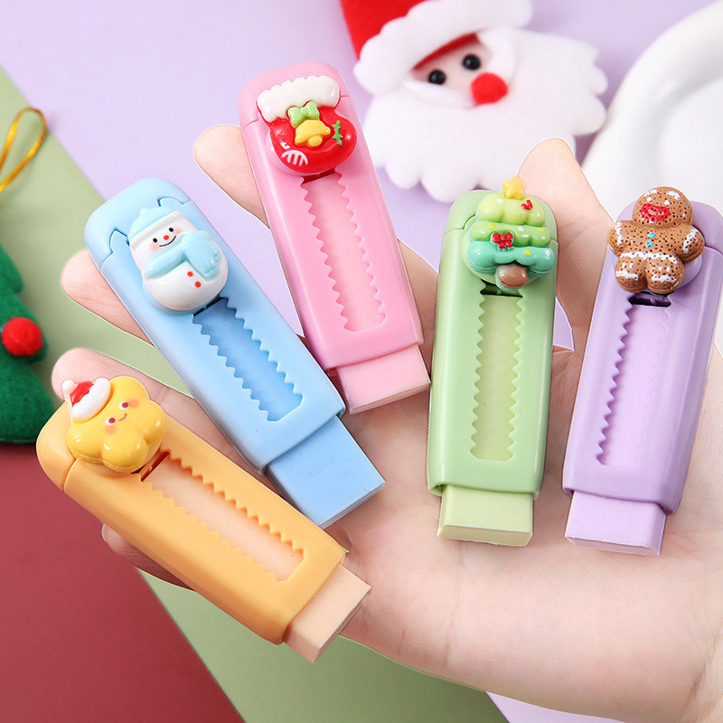 Merry Christmas Santa Eraser ปากกายางลบ Pemadam ดินสอดินสอยาง