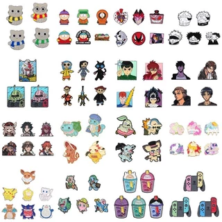 100 ชุด 2-7 ชิ้น Magic Academy อะนิเมะเข็มกลัด Miyazaki Hayao การ์ตูน Badge Pokémon น่ารัก Lapel Pin เสื้อผ้าอุปกรณ์เสริมเครื่องประดับของขวัญ
