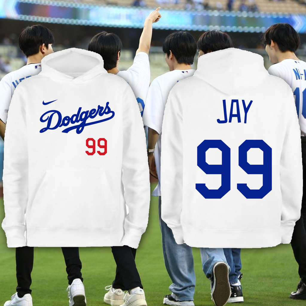 Hoodie Enhypen Dodgers jersey number แรงบันดาลใจที่กำหนดเอง hoodie ผ้าฝ้าย soft cloth unisex