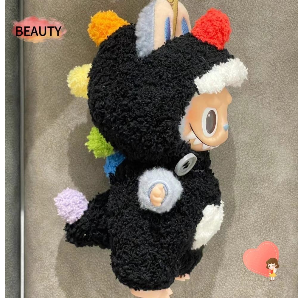 Beauty Labubu เสื้อผ้าตุ๊กตา, Kawaii ทนทานตุ๊กตาอุปกรณ์เสริม,ของขวัญไดโนเสาร์ผ้าฝ้ายสตรอเบอร์รี่หมี Hoodie อุปกรณ์เสริมสําหรับ 17 ซม. Labubu ตุ๊กตา