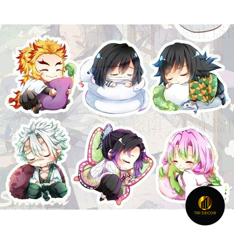 (3CM) Standee MODEL KIMETSU NO YABAI รูปปั้นไมกาอนิเมะในจิบิอะคริลิคน่ารัก