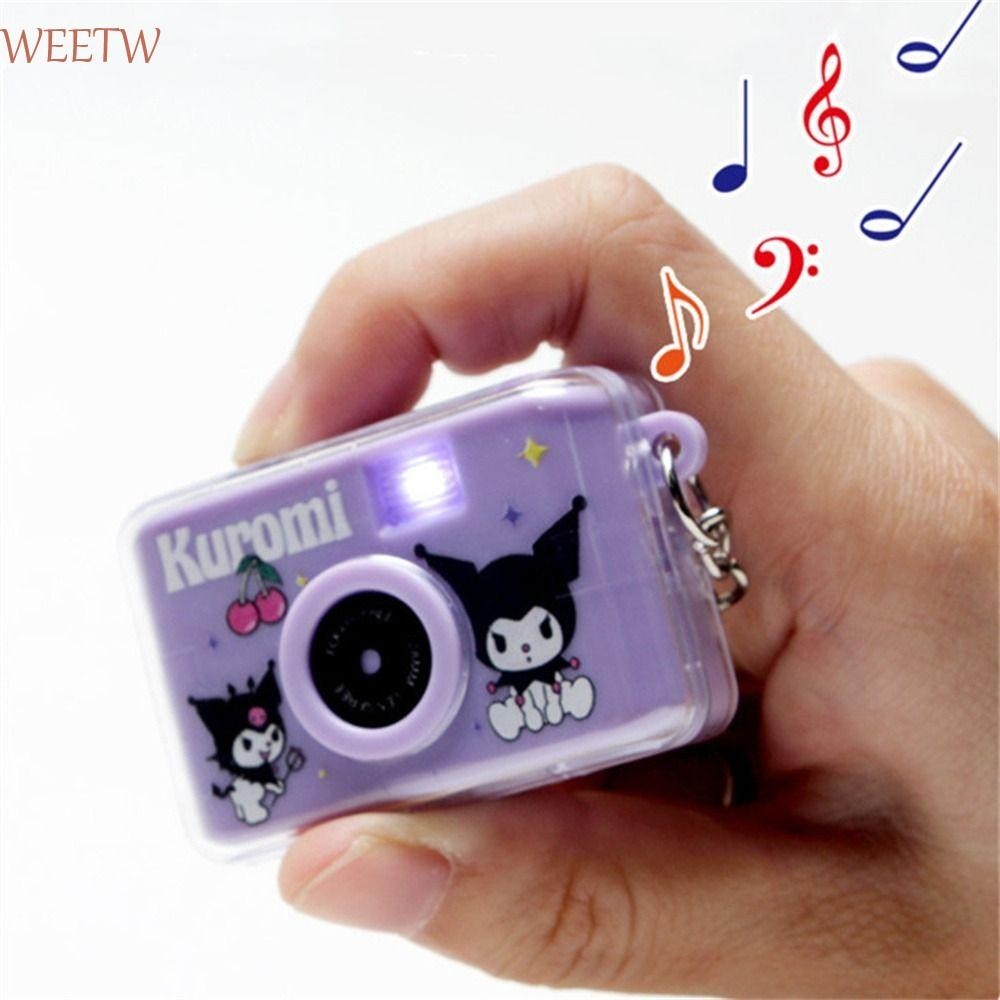 Weekw พวงกุญแจกล้อง ของเล่นเด็ก Kawaii Hello KT Cinnamoroll My Melody Kuromi จี้ห้อยกระเป๋า