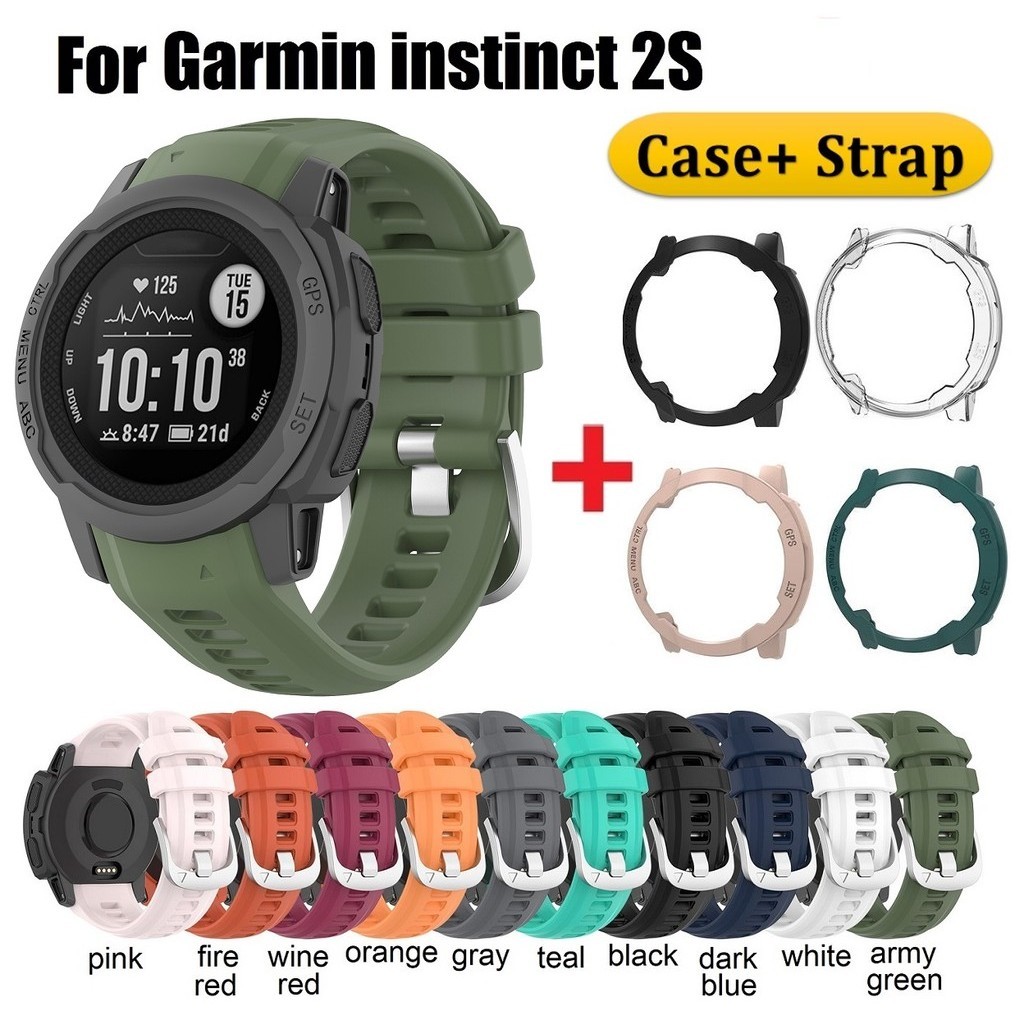 For Garmin instinct 2s Strap Case Outdoor Sports Garmin instinct 2s Case Shockproof Protective Plast