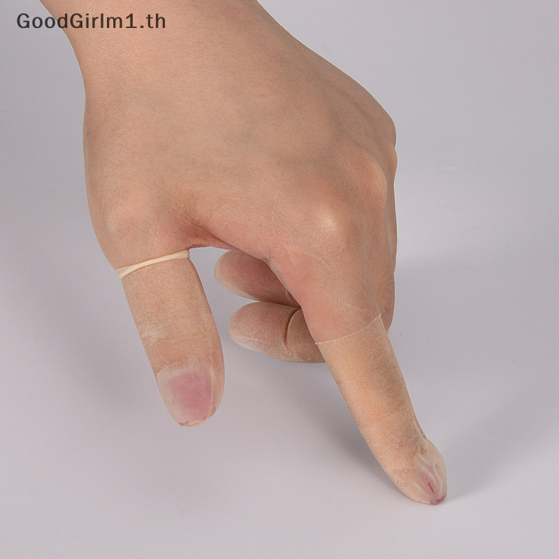 Goodgirlm1 50 ชิ้น/แพ็คทิ้ง Latex นิ้วมือยางลื่น Anti-static Finger Cots ปลายนิ้ว Protector ถุงมือเล็บเครื่องมือ TH - รูปที่ 7