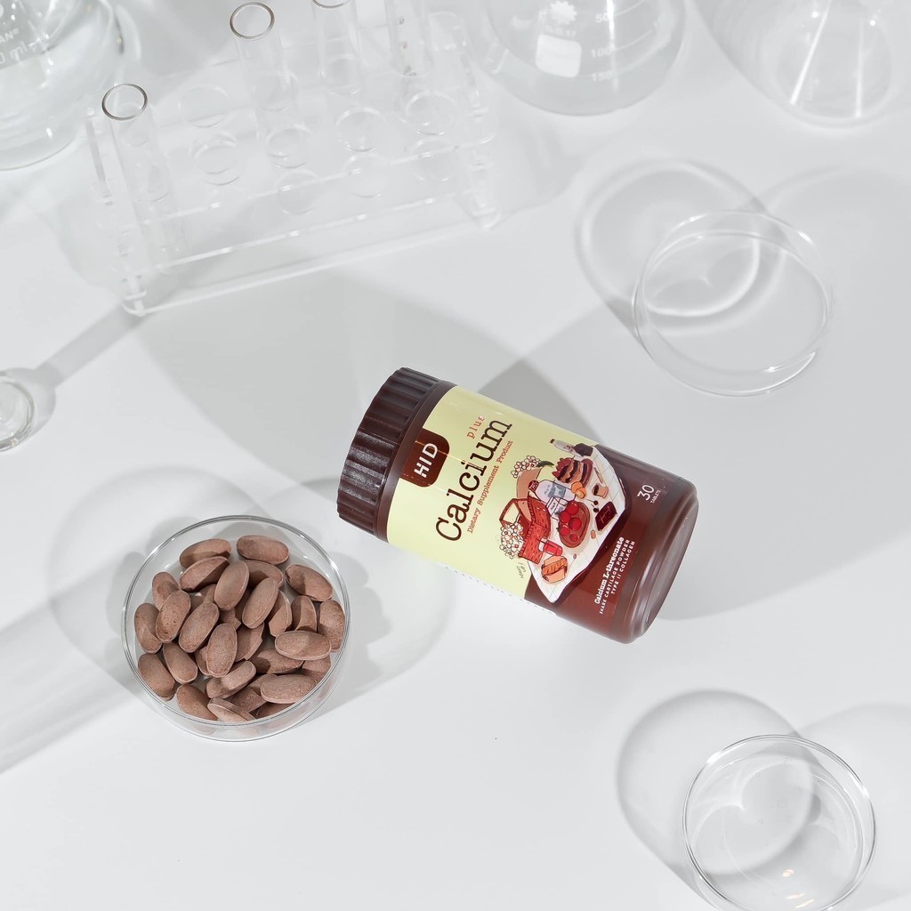 HI D CALCIUM PLUS โกโก้เคี้ยวสูง ไฮดีพลัส 1 กระปุก มี 30 เม็ด (1 กระปุก)