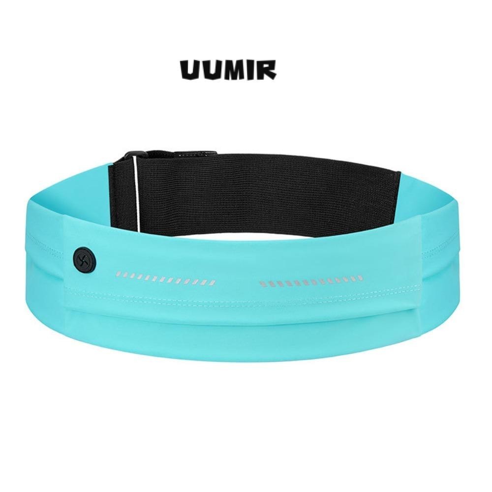 UUMIR กระเป๋าวิ่งจ๊อกกิ้งแพ็คเข็มขัดวิ่งกันน้ําอเนกประสงค์กระเป๋าใส่โทรศัพท์วิ่งออกแบบสะท้อนแสงแบบปรับได้คุณภาพสูงสําหรับ25"-43"ขนาดเอวสําหรับผู้หญิงผู
