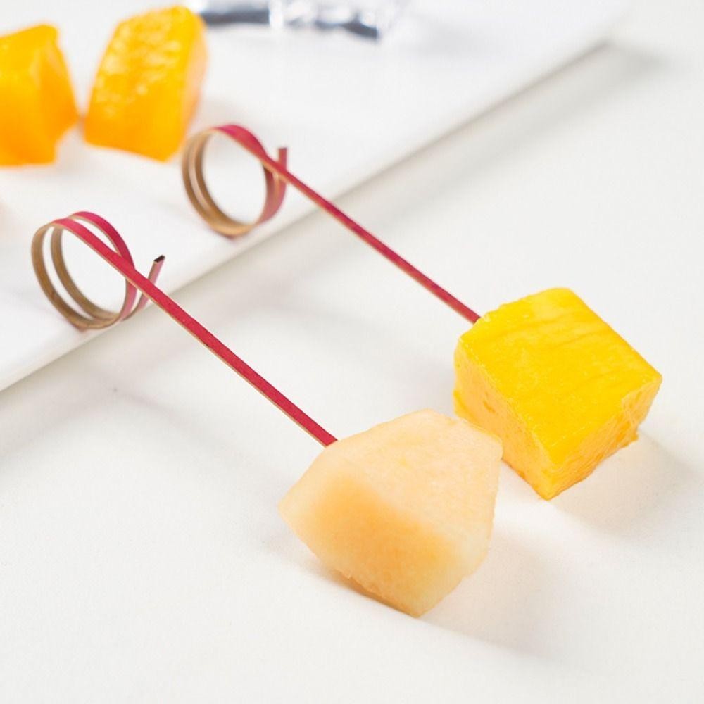 ไม้หยิบไม้จิ้มฟัน โยอค, ไม้เสียบตกแต่ง 100 ชิ้น/ถุง, ไม้ไผ่ไม้ไผ่เป็นมิตรกับสิ่งแวดล้อม - รูปที่ 5