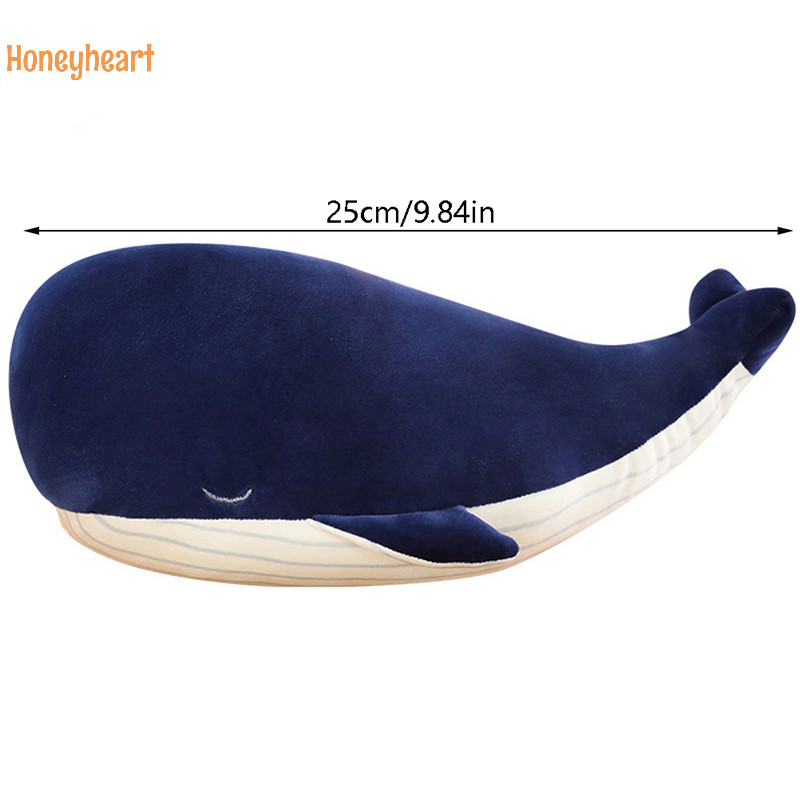 <Honeyheart> น่ารักปลาวาฬสีน้ําเงินของเล่นตุ๊กตาตุ๊กตาสัตว์ทะเลหมอนตุ๊กตาสําหรับสาวเด็กของขวัญ Nice