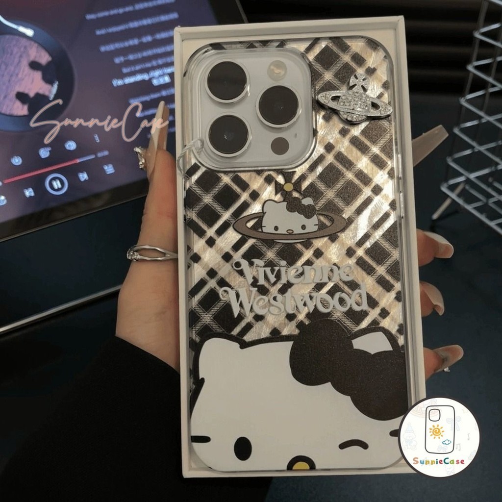ตลกดีนะ Hello Kitty แฟชั่นการ์ตูนดูเดิล เคสVIVO Y11 Y22 Y17 Y12iY21 Y17s Y20 Y02 Y22s Y02A Y30 Y21T Y50 Y20s Y36 Y12