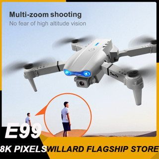 Drone E99 Dron 8K HD ภาพถ่ายทางอากาศ Dual-Photo พับรีโมทคอนโ…