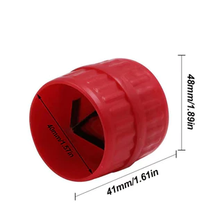 1 PC ท่อ Deburring Reamer สีแดง Inner-Outer Reamer ท่อ Chamfer เครื่องมือสําหรับ PVC ทองแดงอลูมิเนียมหลอด