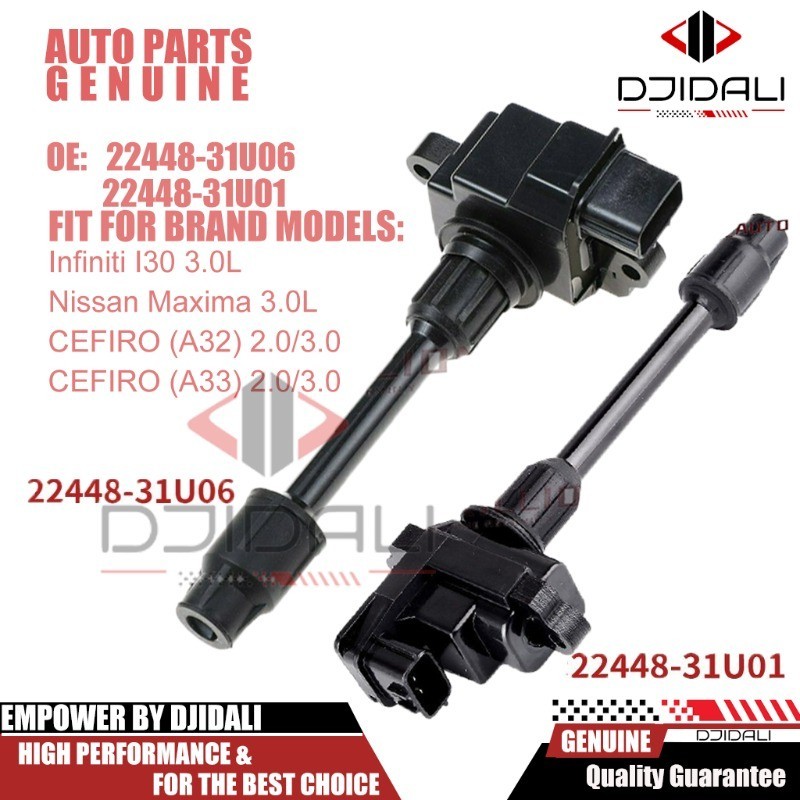 คอยล์จุดระเบิด 22448-31U06/22448-31U0 สําหรับ Infiniti I30 3.0 Nissan Maxima 3.0 CEFIRO A32 A33 ด้านหน้า/หลัง