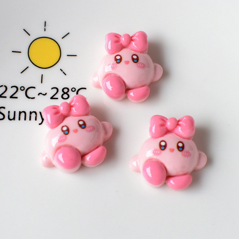 น่ารัก Kirby Jibbitz จิ๊บบิท อุปกรณ์ตกแต่งรองเท้า ชุดเซต Charms ตัวการ์ตูนน่ารัก ลายหลากหลาย แบบหัวเข็มขัด/มีรู