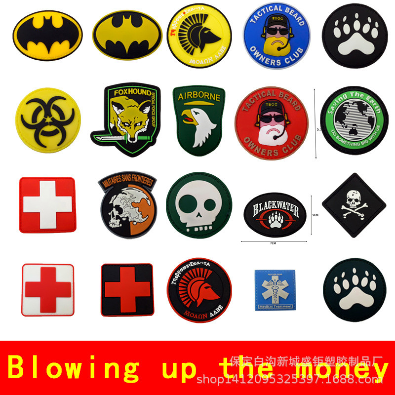 ที่กําหนดเองQN Flag Cross Rescue3D Velcro Patch /Badges/armband/Emblem ตกแต่งสําหรับแจ็คเก็ตกางเกงยีนส์กระเป๋าเป้สะพายหลังหมวก