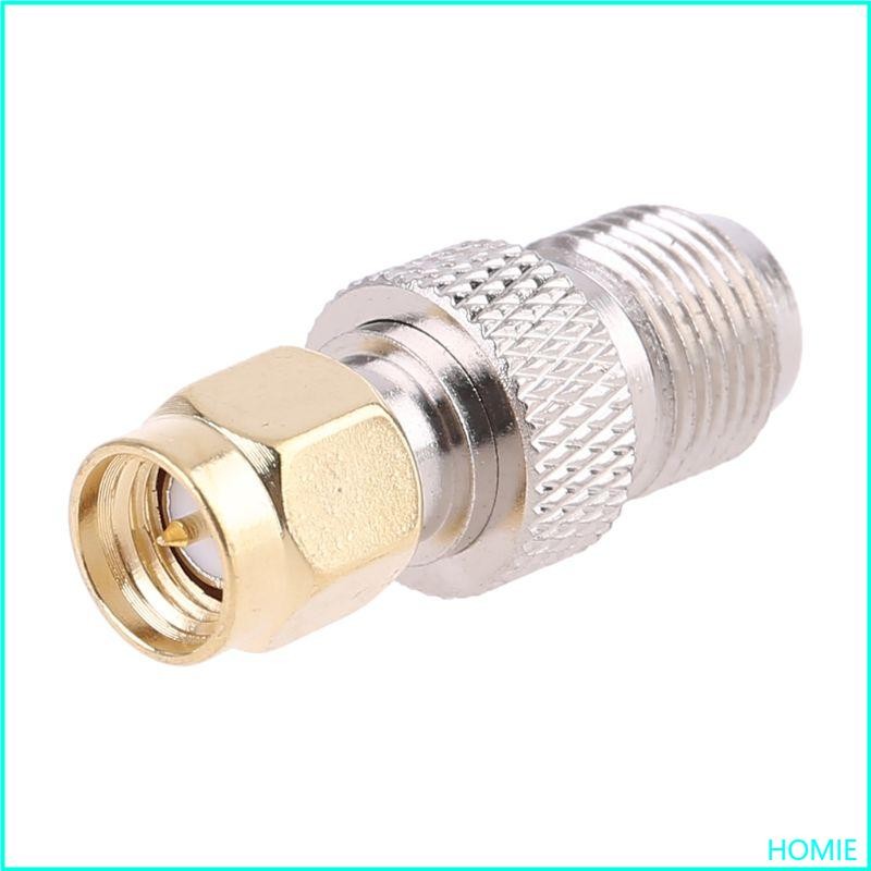 Homie SMA Female To Type F Female Plug Straight RF Coaxial Adapter Connector Converter