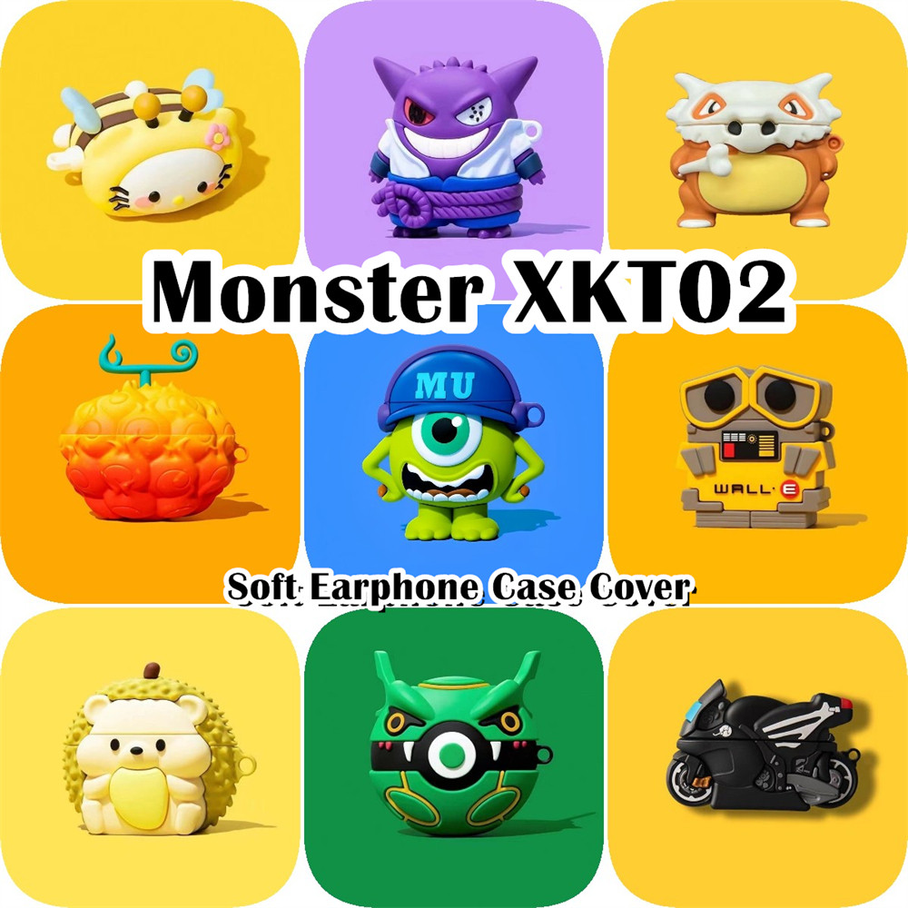 imamura สําหรับ Monster XKT02 กรณีการ์ตูนที่น่าสนใจซิลิโคนอ่อนนุ่มหูฟังกรณีปลอก NO.3