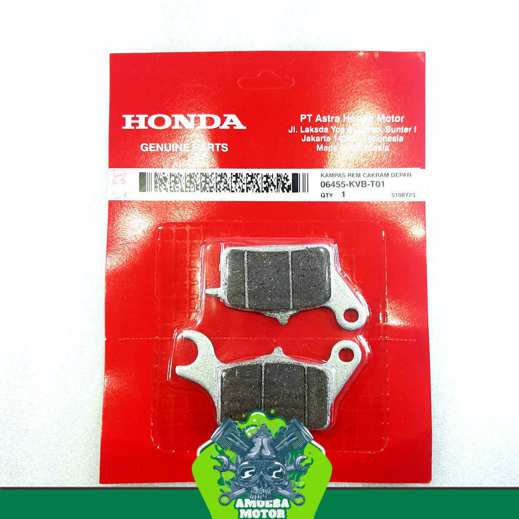 ผ้าเบรคหน้า Dispad Honda BEAT VARIO SCOOPY 06455-KVB-T01 คุณภาพเดิม