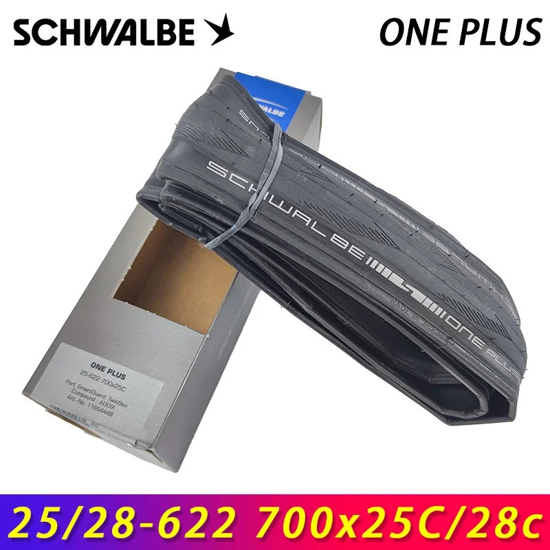 SCHWALBE Original ONE PLUS 700x25c 700x28c สีดําพับยางสําหรับจักรยานเสือหมอบการฝึกอบรม City Commutti