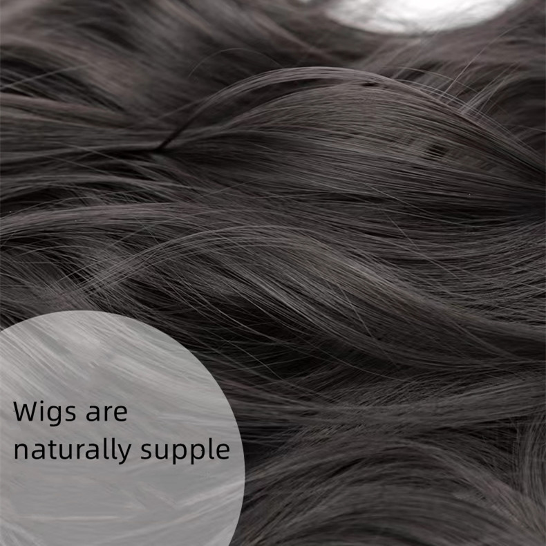 ยาวหยักวิกผมใหญ่ผมหยิกวิกผมคอสเพลย์วิกผมสังเคราะห์สีฟ้ากับเรียบสําหรับผู้หญิงคอสเพลย์พรรคโลลิต้าวิกผม - รูปที่ 6