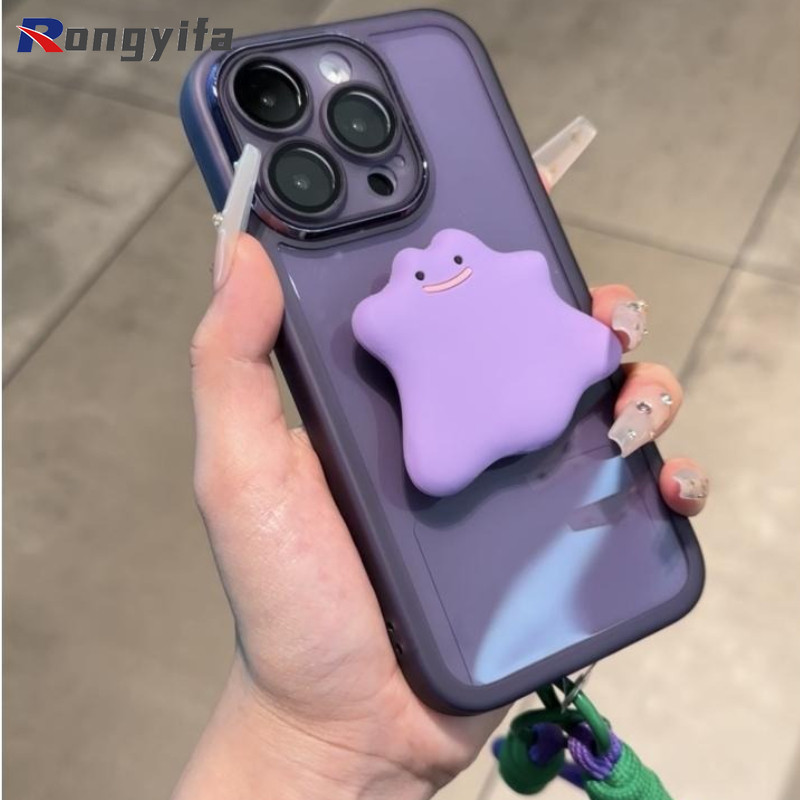 สีม่วงสําหรับoppo A60 A79 A59 5G A3 Pro A3X Reno 12 12F 11F 11 Pro Plus F27 Pro + Realme 13 12X 12 Pro Plus + Narzo 70 Pro C67 C65 C61 Softปลอกเชือกเส้นเล็ก