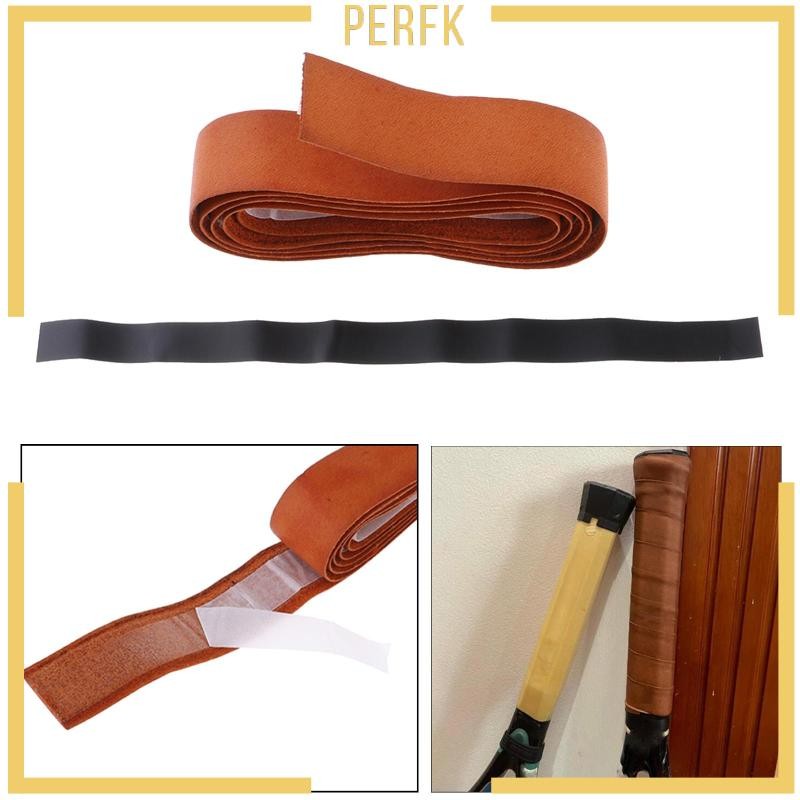 [Perfk] เทปพันด้ามจับไม้เทนนิส แร็กเก็ตหนัง สีน้ําตาล